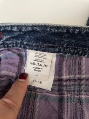 EDDIE BAUER  Flannel Lined Jeans- Women's size 16 - Image 1 of 4