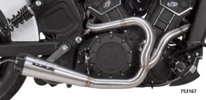 TWO BROTHERS Full Exhaust System INDIAN SCOUT BOBBER All Years - Picture 1 of 5