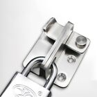 Silver Stainless Steel Door Lock Hasp Punch Free Garage Security