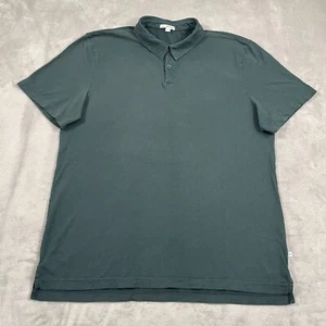 Camisa Polo James Perse Para Hombres 4 Verde Desteñido Manga Corta Algodón Supima Hecha en EE. UU. - Imagen 1 de 10