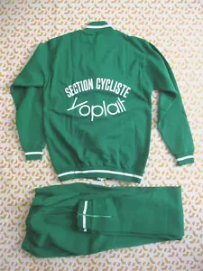 Cuissard + veste cycliste Yoplait Vert 70'S Jersey Acrylique shirt homme - 4 / L - Picture 1 of 10
