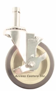 Rueda de vástago giratorio de acero inoxidable 5DRPPBSS 5"" x 1-1/4 - Imagen 1 de 1