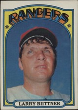 1972 Topps #122 Larry Biittner - Texas Rangers