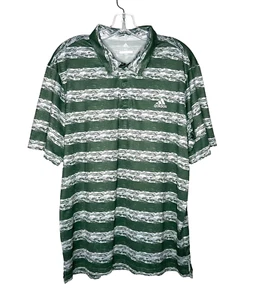 Polo de golf Adidas para hombre talla XL malla ventilada manga corta verde pintado a rayas - Imagen 1 de 14