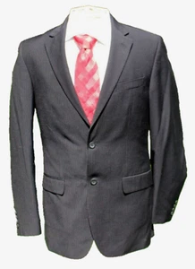 Geoffrey Beene Men's 2 Button Suit 40L Pants Black Pinstripes Poly Blend 36 x 31 - Picture 1 of 13