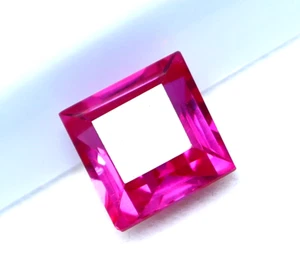 Natural 7.90 Ct Pink Sapphire Princess Cut Certified Loose Gemstone + Free Gift - Picture 1 of 11