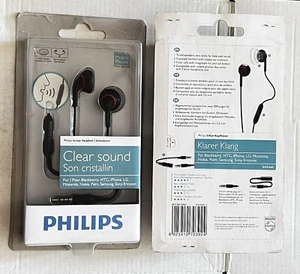PHILIPS in ear Stereo headphones for Music and calls + Extra Adapter - Picture 1 of 7