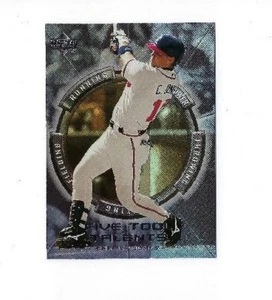 2000 UPPER DECK CHIPPER JONES FIVE-TOOL TALENTS #FT14 INSERT CARD NRMT UD TALENT - Foto 1 di 2