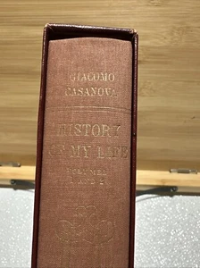 Giacomo Casanova History of My Life Volumes 1 and 2 Vintage Set slipcover 1966 - Imagen 1 de 15