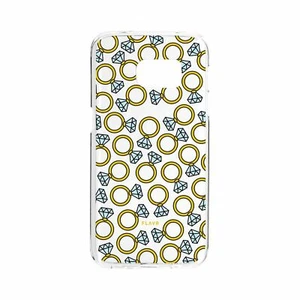 Flavr iPlate Diamond Rings Samsung Galaxy S7 Edge Case - Clear - Picture 1 of 3