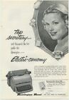 Remington Rand Top Secretaries Prefer Remington Electri-conomy 1950 Vintage Ad