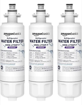 LG LT700P-P Water Filters Amazon Basics Refrigerator Water Filter Replace 3 Pack - Image 1 of 4