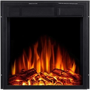 22" Electric Fireplace Insert Recessed Electric Stove Heater Touch Screen Remote - Picture 1 of 5