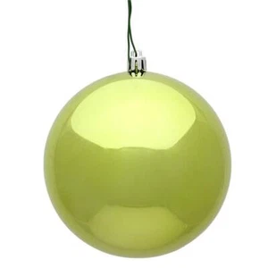 Vickerman N591273DSV 4.75 in. Lime Shiny UV Christmas Ornament Ball - 4 per Bag - Picture 1 of 1