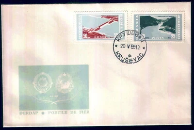 1115 -Yugoslavia 1965 - Iron Gate Hydroelectric Plant - FDC - Image 1 of 2