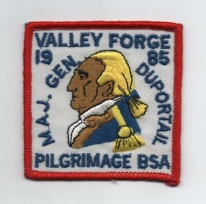 1985 Valley Forge Pilgrimage Patch (General Duportail), Plastic Back, Mint - Picture 1 of 1