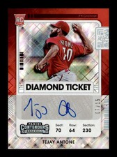 2021 Panini Contenders Diamond Ticket Auto Tejay Antone #198 Rookie RC SSP /15 