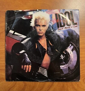 BILLY IDOL "Don't Need A Gun"/"Fatal Charm" Picture Sleeve Record Vinyl 45 NM - Picture 1 of 4