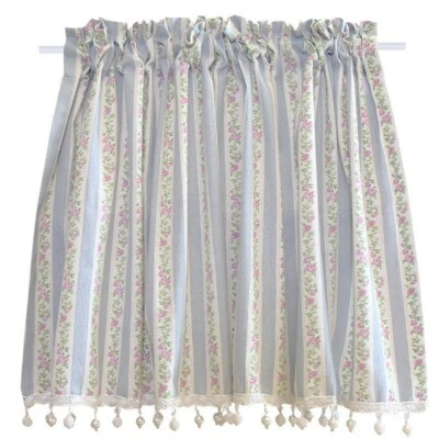 Curtain Cafe Kitchen Half Short Window Curtain Drape Tassel Door Treatment Decor - Image 1 of 4
