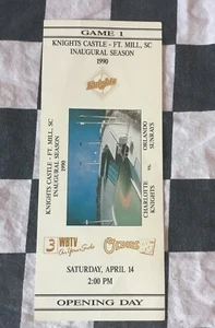 Charlotte Knights Inaugural Season Knights Castle Opening Day Unused Ticket  - Picture 1 of 2