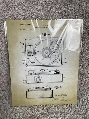 Mecanismo de combinación de sonido e imagen Ralph M Like 14 hojas impresiones artísticas patentes Foto 1 de 4