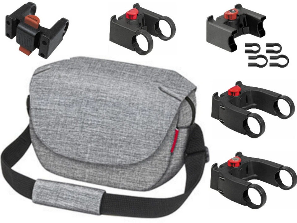 Rixen & Kaul Klickfix Funbag  Fahrrad Lenkertasche twist silver - Bild 1 von 1