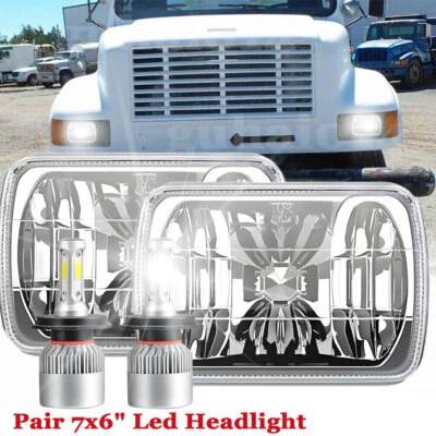 For International Harvester 9900 4700 4800 4900 8100 3800 7x6" Led Headlight S+ - Image 1 of 4