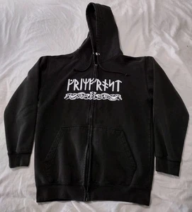 Sudadera con Capucha Premium, Clan Grimfrost, Negra M Cremallera Completa Vellón Runas Vikingas Gótico - Imagen 1 de 9