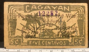 Philippines, 1940s, CAGAYAN, Five Centavos, WWII Era Emergency Note Currency cir - Bild 1 von 2