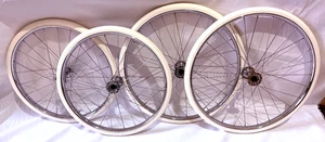 Silver Cross Balmoral Pram Wheels set of 4 - Also fits Silver Stream Marlborough - Picture 1 of 5