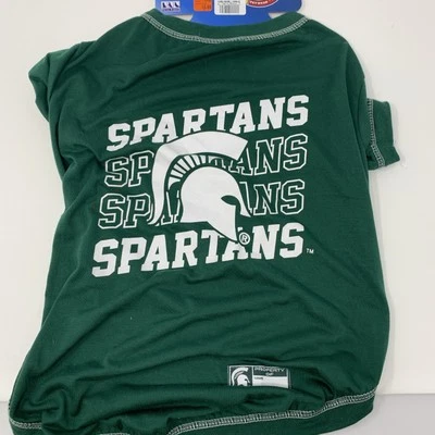Camiseta Michigan State Spartans Pets First NCAA Gráfica Perro para Perro Deportivo XL Foto 1 de 3