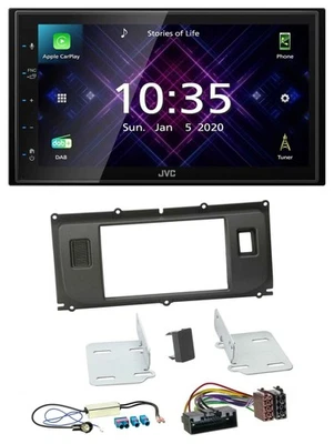 JVC DAB 2DIN MP3 Bluetooth USB Autoradio für Land Rover Evoque Blindstopfen ab 1 - Bild 1 von 4