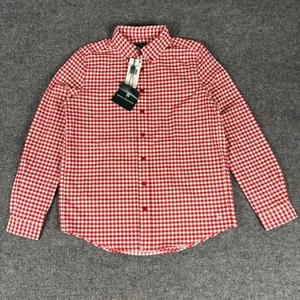 Brooks Brothers kariertes Hemd mit Knopfleiste rot weiß Größe 14Y neu mit Etikett - Bild 1 von 10