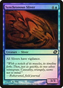 Planar Chaos MTG Foil Synchronous Sliver Magic - Picture 1 of 2