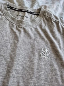 DKNY SPORT Men’s Grey Round Neck Lightweight Fitness T-Shirt UK Size Small - Picture 1 of 6