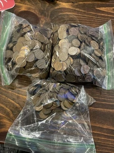 Lincoln Penny Lot Over 11 Pounds, 1959 - 1982, Copper - Picture 1 of 4