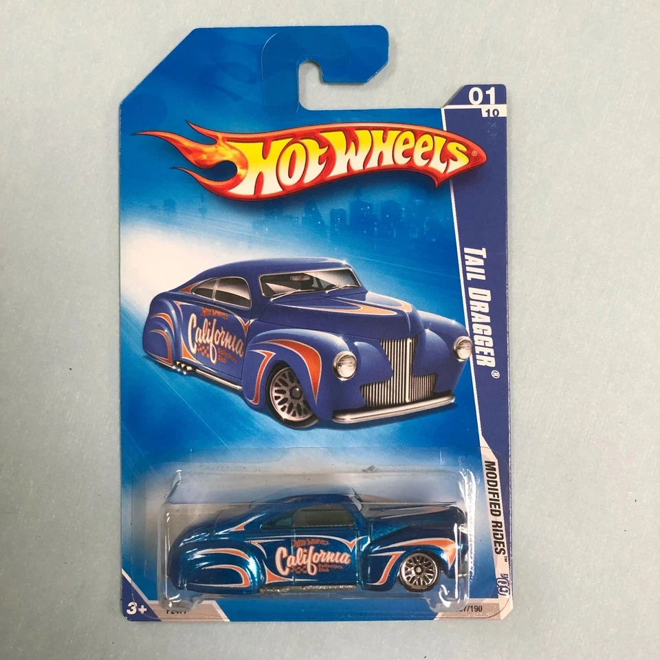 2009 Hot Wheels #157  Tail Dragger - metallic darker blue - Modified Rides 1/10 - Image 1 of 1