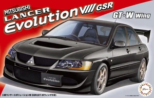 1:24 Scale Fujimi Mitsubishi Lancer Evolution VIII w/GT-W Wing Model Kit - Picture 1 of 1