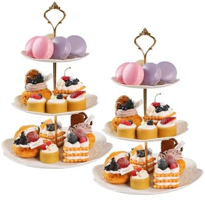 2 Pack Cupcake Stand, 3 Tier Serving Tray Cupcake Dessert Candy Fruit Display... - Bild 1 von 9
