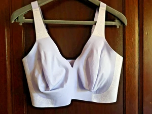 NEU BLAU GRAU Evelyn Bobbie Starlette Plunge BH Nude Damen 2XL Kabellos OHNE PADS - Bild 1 von 4