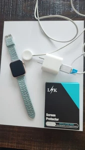 BRACELET ENTRAÎNEUR APPLE WATCH SERIE 4 OR ROSE 44 MM - Photo 1 sur 12