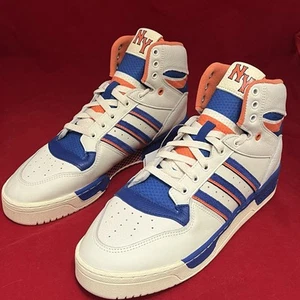 Adidas Attitude Hi "Knicks” Patrick Ewing Colorway Orange Blue ID2205 Size 9.5 - Picture 1 of 15