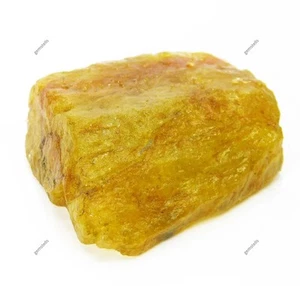 Natural Uncut Yellow Sapphire CERTIFIED 181 Ct Earth Mined Loose Gemstone Rough - Picture 1 of 6