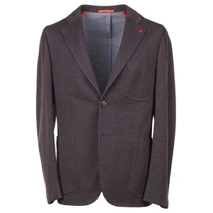Isaia Soft-Constructed Chocolate Brown Jersey Wool Sport Coat 40R (Eu 50) NWT - Picture 1 of 11
