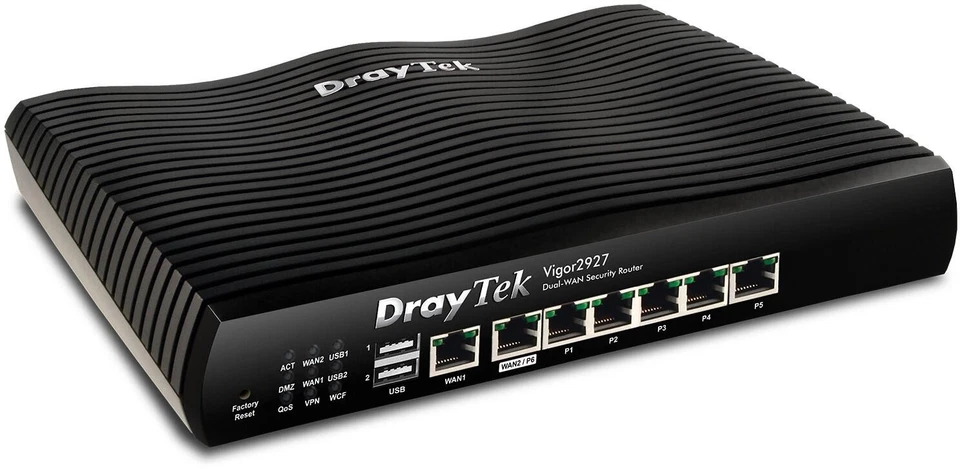 DrayTek Vigor 2927 VPN Router, DualWAN (v2927-DE-AT-CH) - Bild 1 von 2