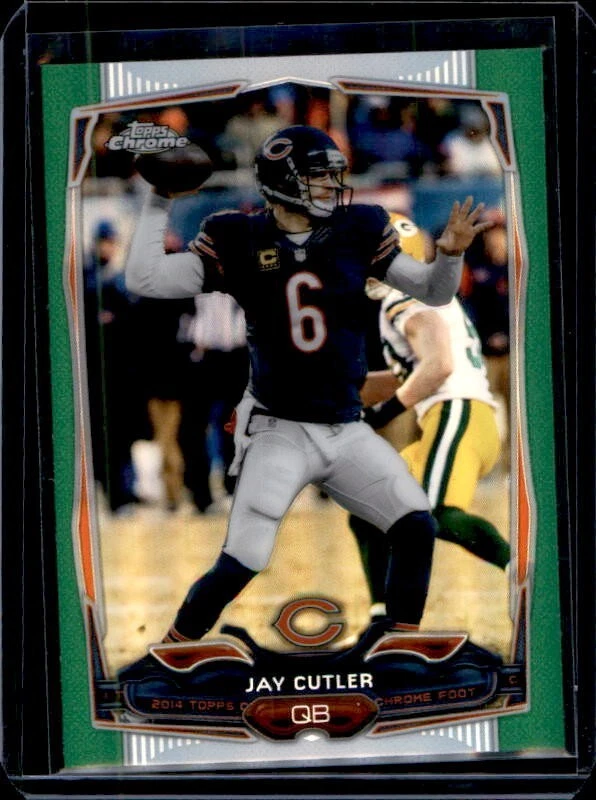 2014 Topps Chrome - [Base] - Green Refractor #58 - Jay Cutler - Image 1 of 1