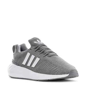 ADIDAS SWIFT SLIP-ON SNEAKERS UNISEX MEN SIZE 6 = WOMEN SIZE 7.5 SHOES GREY NEW - Picture 1 of 6
