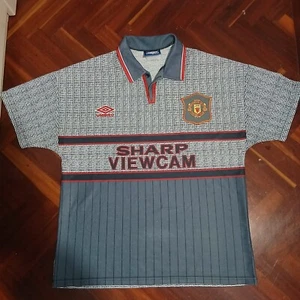 Camiseta Manchester United 1995/96 visitante original Umbro Talla M NUEVA - Imagen 1 de 5