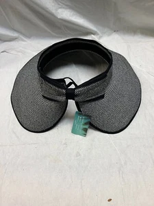 Simplicity Women's Sun Hat Visor OS, Color Black & White, NEW - Picture 1 of 10