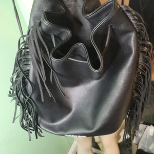 Pre Loved Victoria’s Secret Tote Shopping Beach Bag Satchel Purse W/ Fringe - Picture 1 of 7